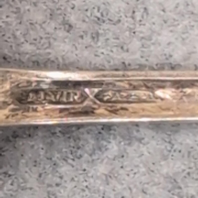 Alvin Patent Spoons Set of 6 Antique Serving Tableware image 4