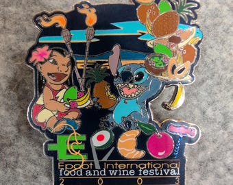 Disney Epcot Food and Wine Festival 2003 Lilo Stitch Pin Limited Edition 3500