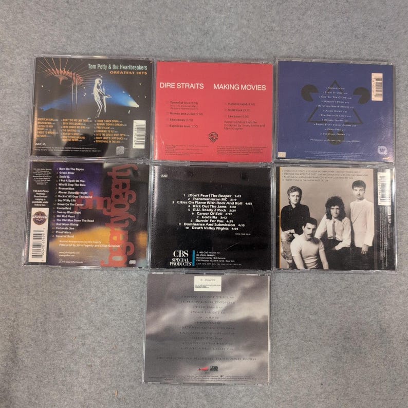 Classic Rock CD Lot 7 Tom Petty Rush Queen Dire Straits Blue Oyster Cult Fogerty image 2