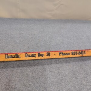 Vintage Joe Money Machinery Co Inc Alabama Advertising Wooden Yardstick Ruler image 7