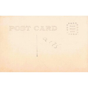 Carte postale ancienne RPPC, portrait d'une femme de l'époque édouardienne en robe de dentelle et perles, boîte à timbres NOKO image 2