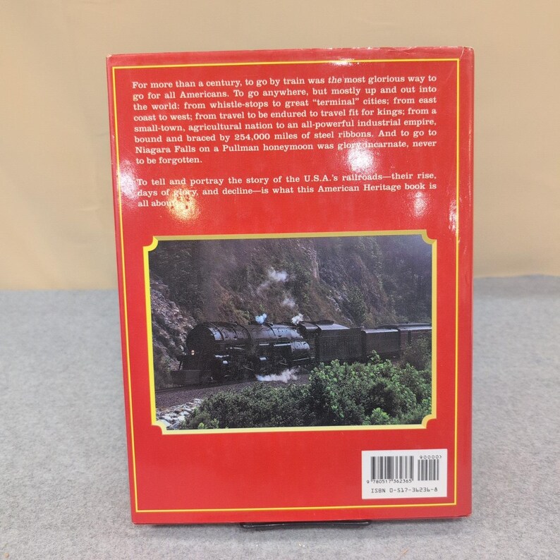 American Heritage History of Railroads in America Oliver Jensen Hardcover Book image 2
