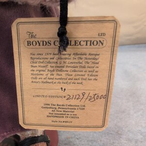 Boyds Collection Yesterdays Child Elizabeth Gary Goin Grandmas 1998 Doll 4911V image 3