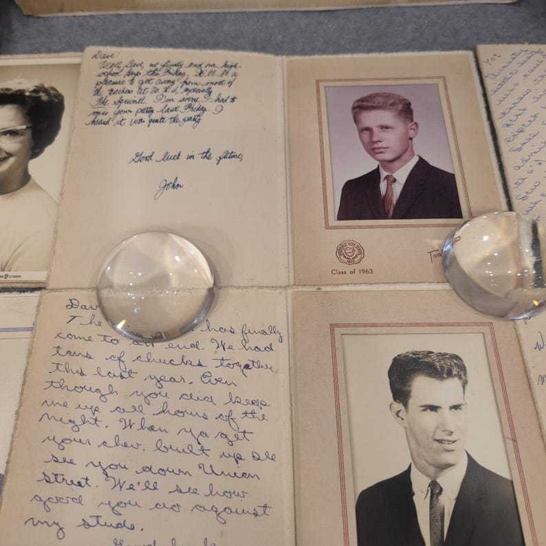 VTG Westfield High School 1963 Portrait Lot & 1950s Class Photo Massachusetts image 3