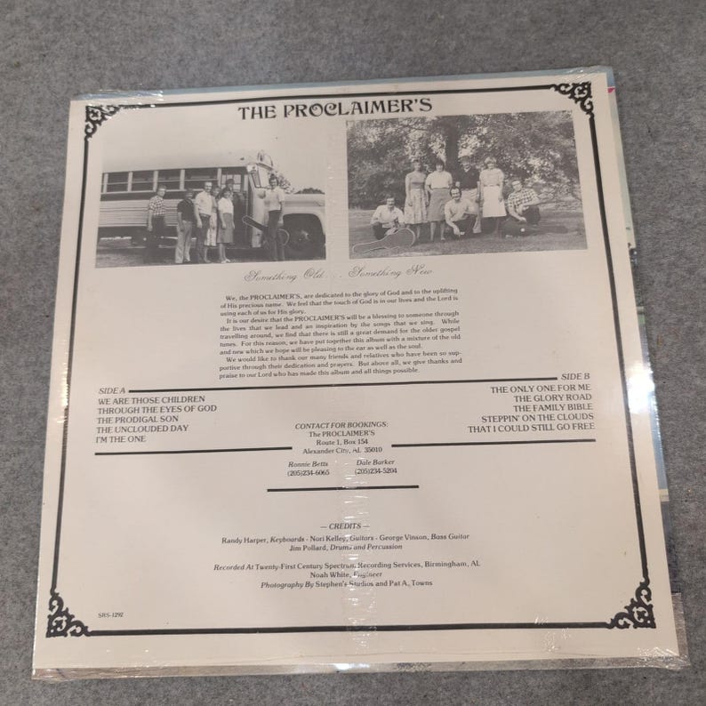 The Proclaimer's Something Old Something New Gospel Vinyl LP SRS-1292 Alabama image 2