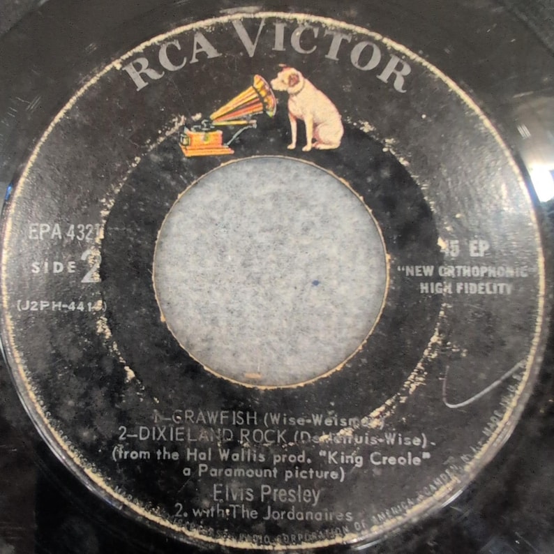 Elvis Presley King Creole Vol 1 45 EP Vinyl Record RCA Victor EPA-4321 1958 image 2