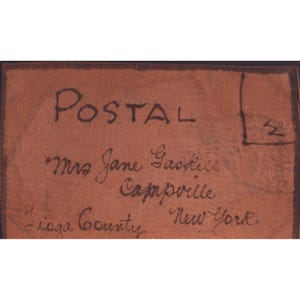 1905 Lewis & Clark Fair Portland Oregon Forestry Building Leather Postcard VG- image 2