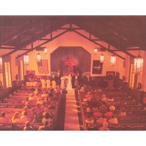 Vintage 1970s Military Wedding Lot 6 Photos Mess Dress Church Christmas 4x5 image 5