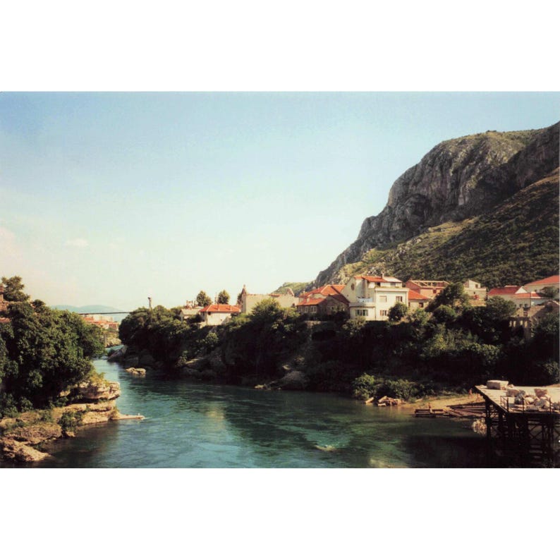Vintage 1999 Bosnia Mostar SFOR US Soldiers War-Damaged Town Photo Lot of 8 image 5