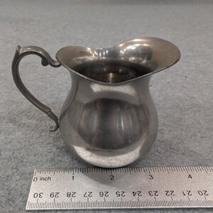 Vintage Pewter Pitcher Creamer Small Jug WEB 1137 image 6