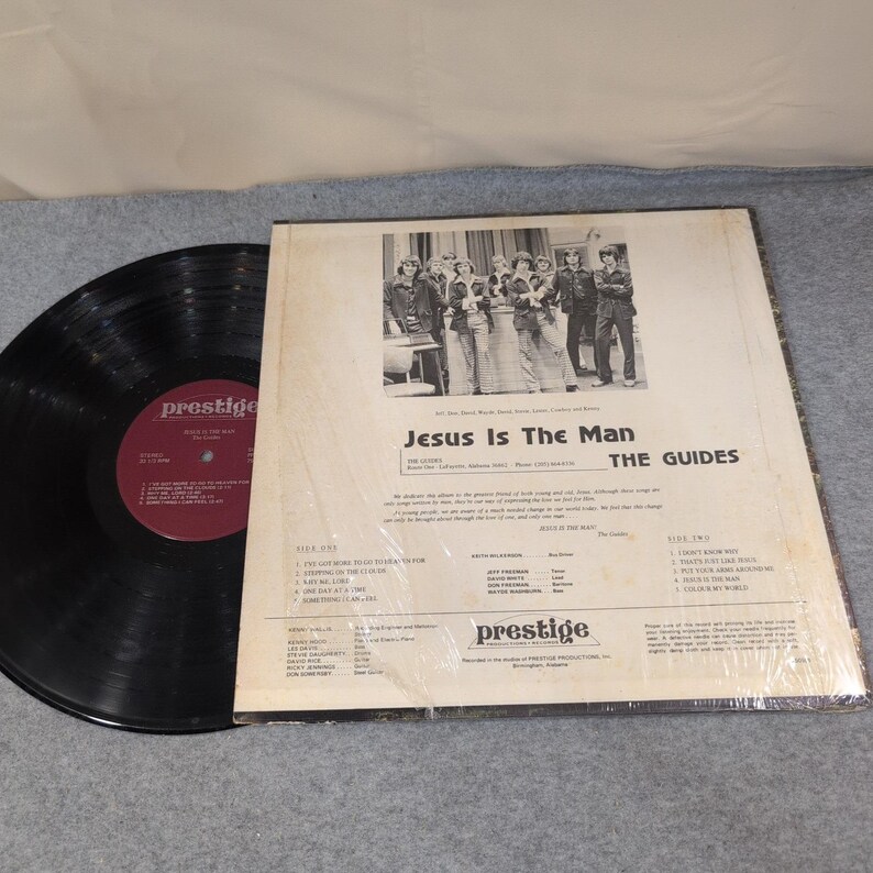 The Guides Jesus Is The Man Vinyl LP Prestige Productions Records Alabama Gospel image 2