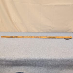 Vintage Joe Money Machinery Co Inc Alabama Advertising Wooden Yardstick Ruler image 5