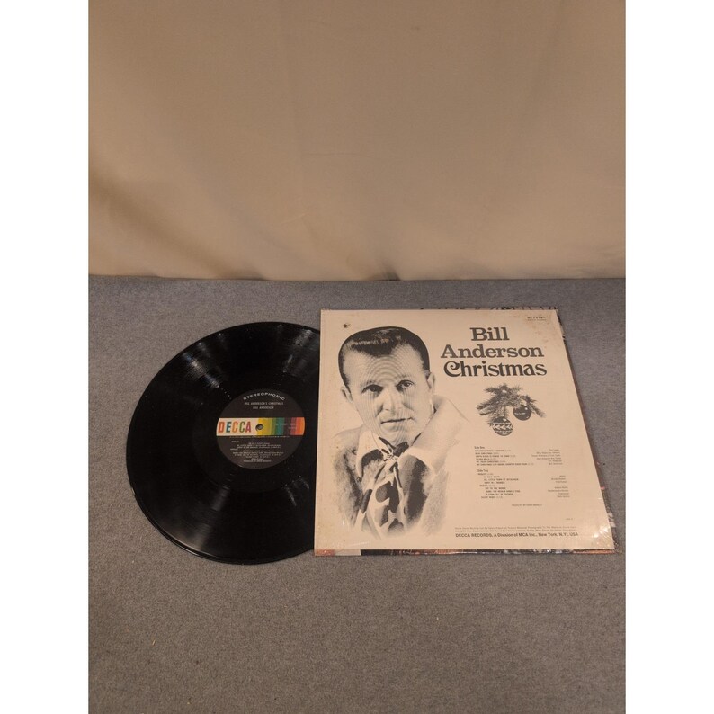 Bill Anderson Christmas Vinyl LP Record Decca DL 75161 Country Holiday Stereo image 2