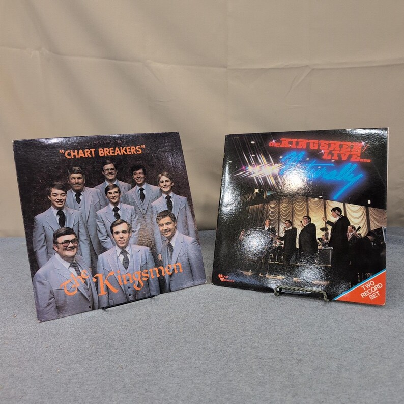 The Kingsmen Live Naturally 2-LP & Chart Breakers Schallplatte Lot Evangelium R3734 Bild 1