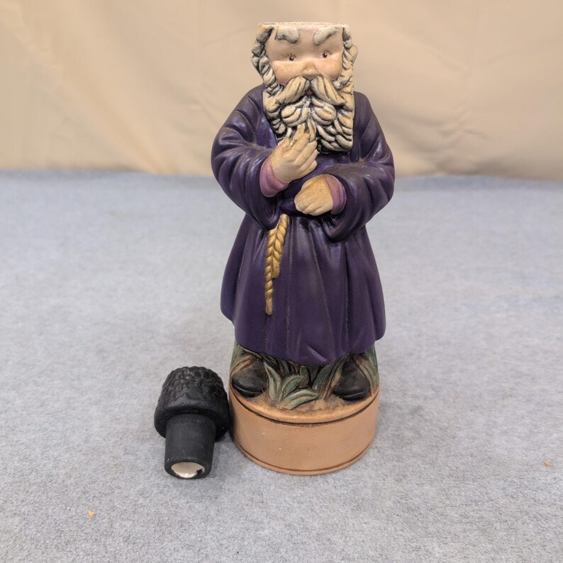 Vintage Alberta's 1966 Hand Signed Ceramic Russian Vodka Man Decanter Figurine image 2