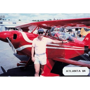 Vtg 1984 Atlanta Aviation Airshow Pitts S-1A Biplane Photo image 1