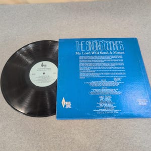 The Singing Cookes My Lord Will Send A Moses Signed Vinyl LP image 2