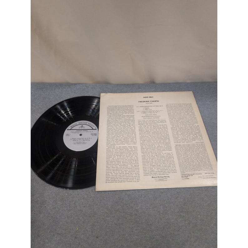 Frederic Chopin Piano Concerto No 2 Joela Jones Royal Philharmonic MHS 3863 LP image 2