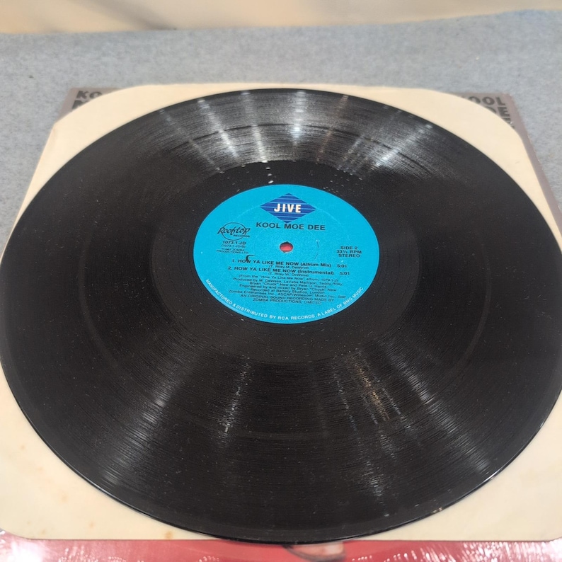 Kool Moe Dee, How Ya Like Me Now, 12 single vinyle 1987 Jive Rooftop 1073-1-JD TB image 5