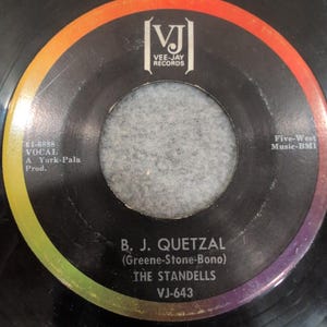 The Standells B. J. Quetzal / The Boy Next Door 45 RPM Vee-Jay Records VJ-643 image 1