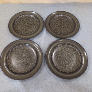Franciscan Madeira Plates Set of 12 Dinner Salad Bread Butter Olive Green Brown image 8