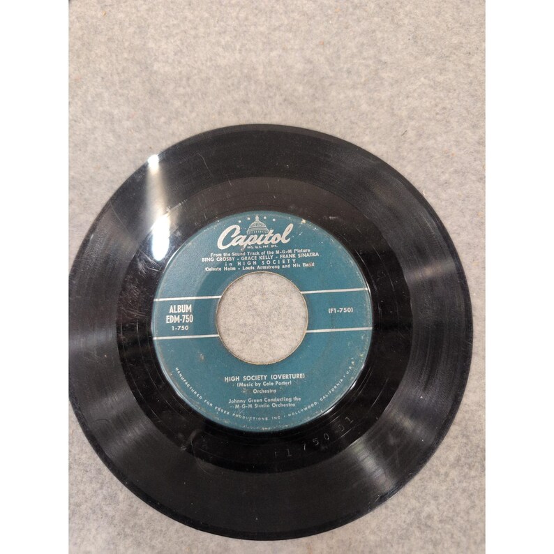 Frank Sinatra High Society Obertura ¿Te importa si te hago el amor? 45 RPM EDM-750 imagen 2