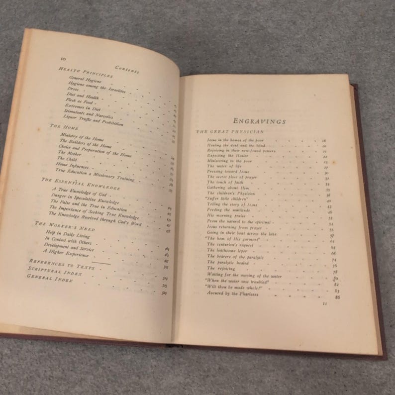 The Ministry of Healing Ellen G White 1942 Pacific Press Religious Health Book image 7