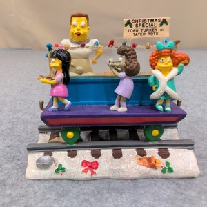 The Simpsons Christmas Express Servin Up Cheer Tofu Turkey Sculpture 2005 image 1