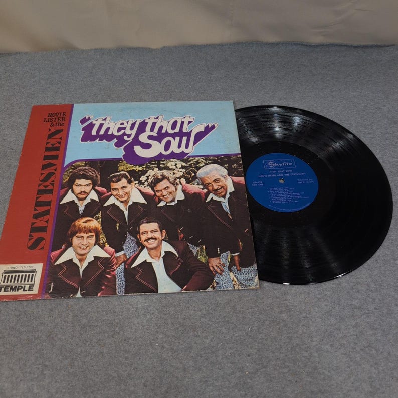 Hovie Lister & The Statesmen They That Sow Vinyl LP Southern Gospel Skylite image 1