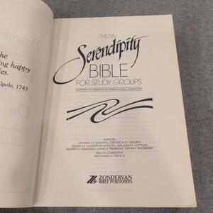 NIV セレンディピティ聖書（学習グループ向け）ゾンダヴァン社 1989年 第2版 ソフトカバー 画像 4