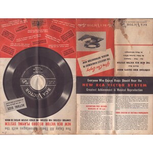 Vintage RCA Victor 45 RPM System Promotional Brochure Catalog Circa 1949 image 3