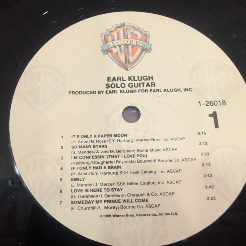 Earl Klugh Solo Guitar Vinyl LP 1989 Warner Bros 1-26018 Jazz Instrumental image 4