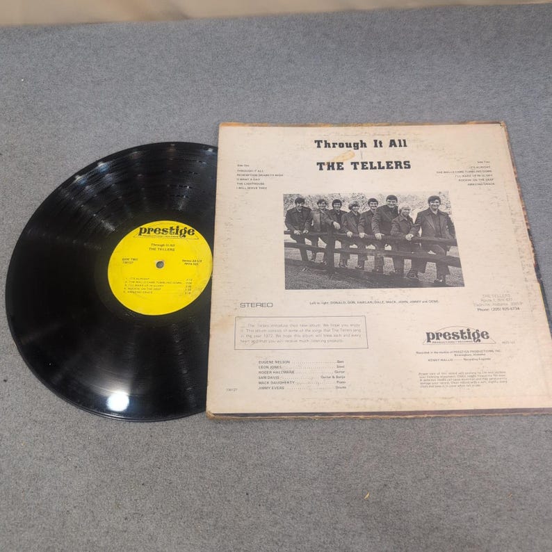 The Tellers Through It All Vinilo LP Prestige Productions Gospel 1972 imagen 3