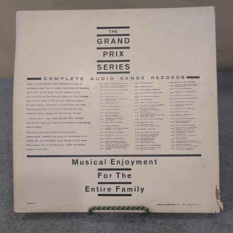 The Merlin Trio Music for Dancing Vinyl LP Grand Prix Series K-189 Pickwick Jazz image 2