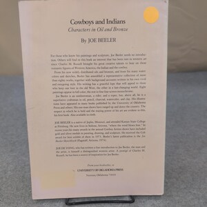 Cowboys and Indians Characters in Oil and Bronze Joe Beeler 1975 Art Book image 2
