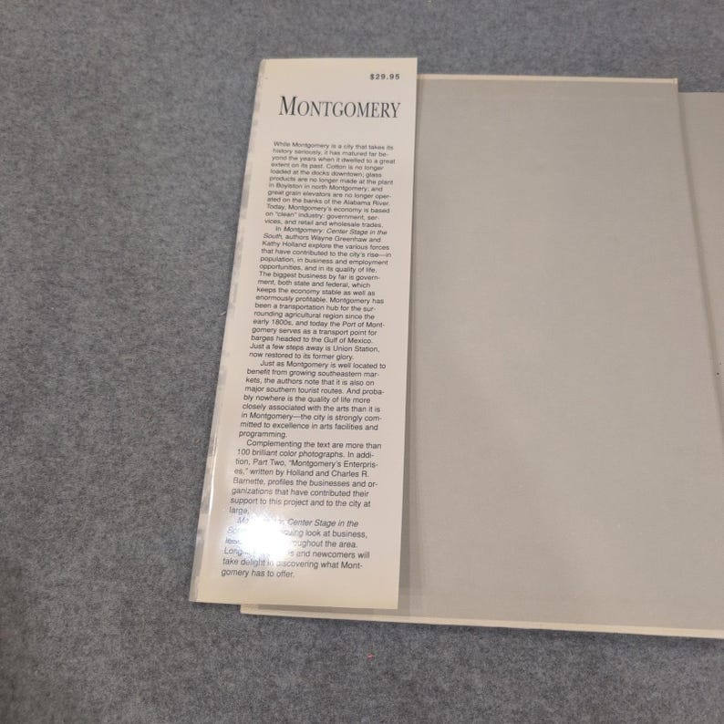 Montgomery Center Stage in the South Wayne Greenhaw 1990 First Edition Hardcover image 3