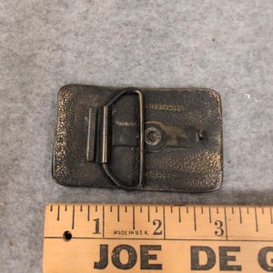 Vtg Peerless Faucet Genius Belt Buckle Brass Tone Plumbing Advertising Smalls1 image 2