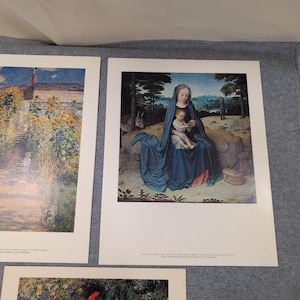 National Gallery of Art Print Set Renoir Monet Gerard David Impressionist Art image 4