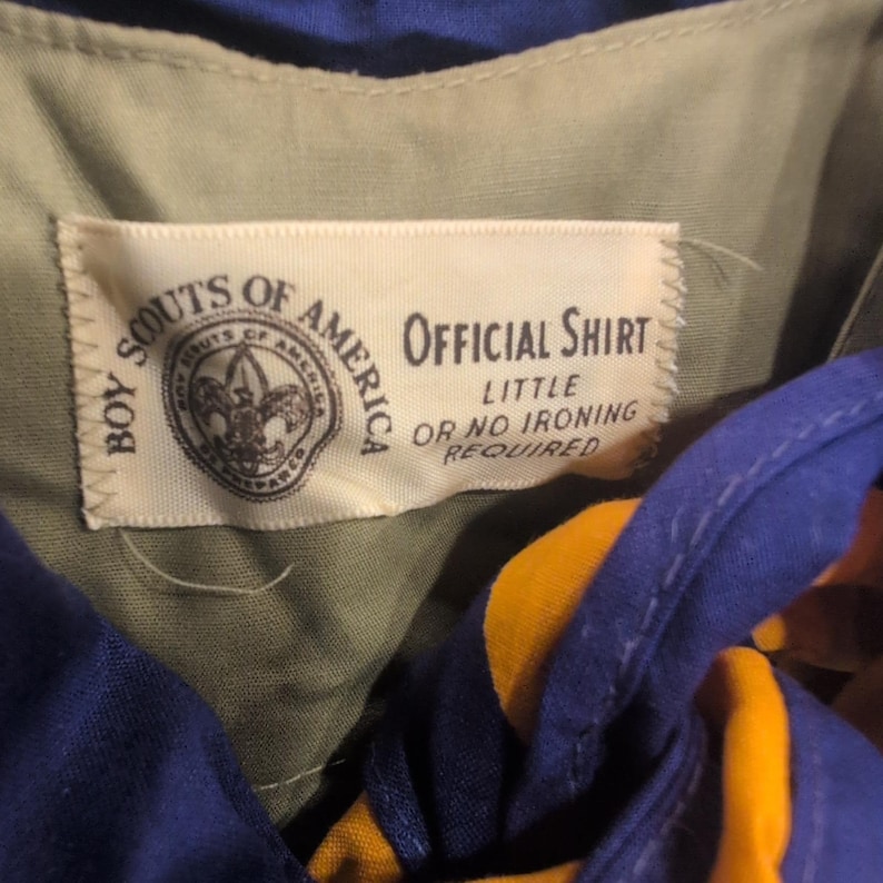 VTG Boys Scouts of America Official Shirt District Camporee Patch Scout Uniform image 4