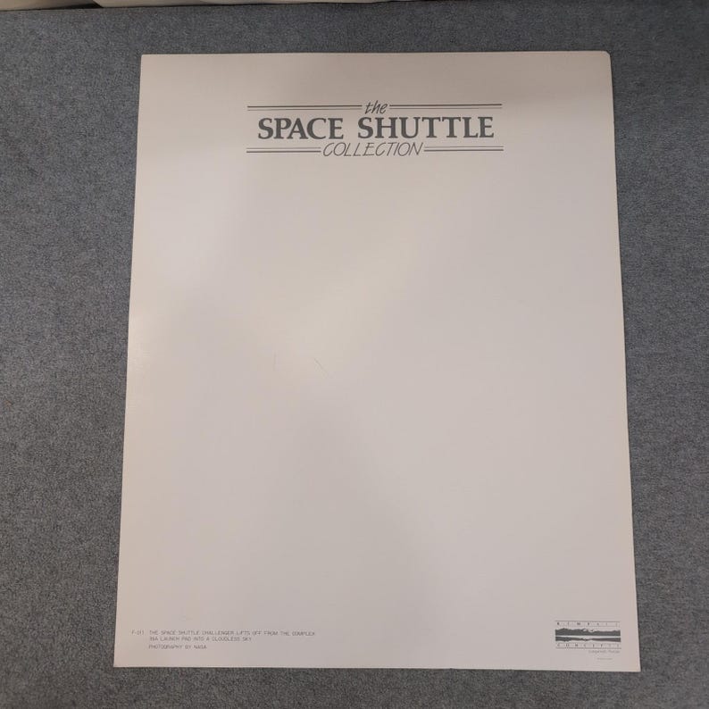 Vtg NASA Space Shuttle Challenger Launch Pad 39A Poster Kimball Concepts 20"×16" image 4