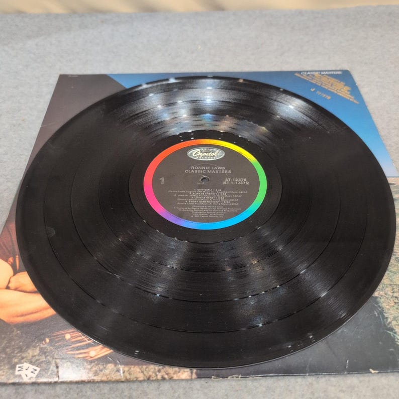 Ronnie Laws Classic Masters Vinyl LP 1984 Capitol ST-12375 Promo Gold Stamp VG image 4