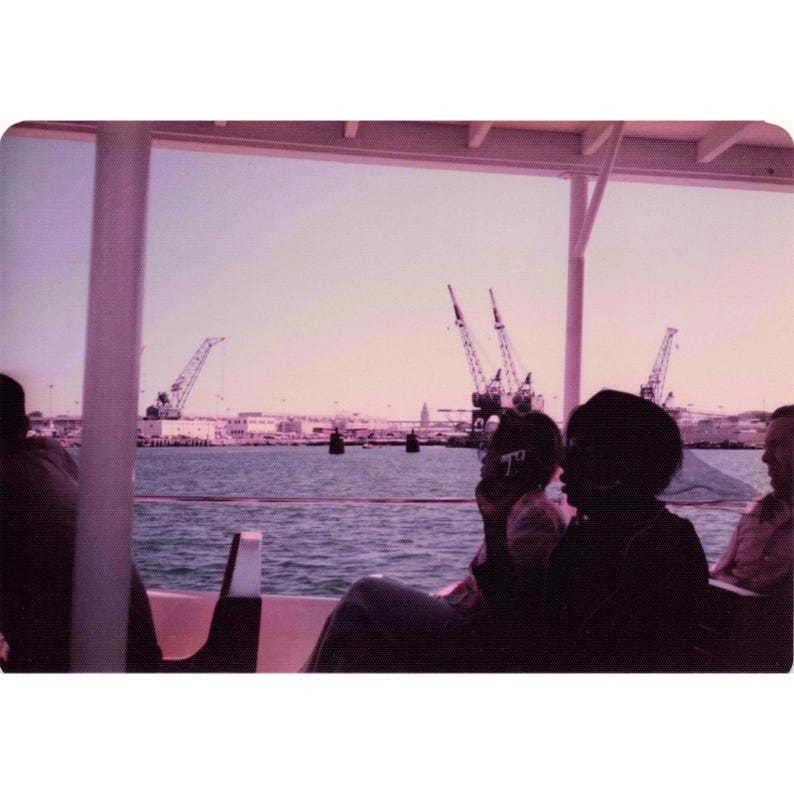 Vintage 1970s Pearl Harbor Hawaii Navy Ships Tour Boat Photo Lot of 8 image 3