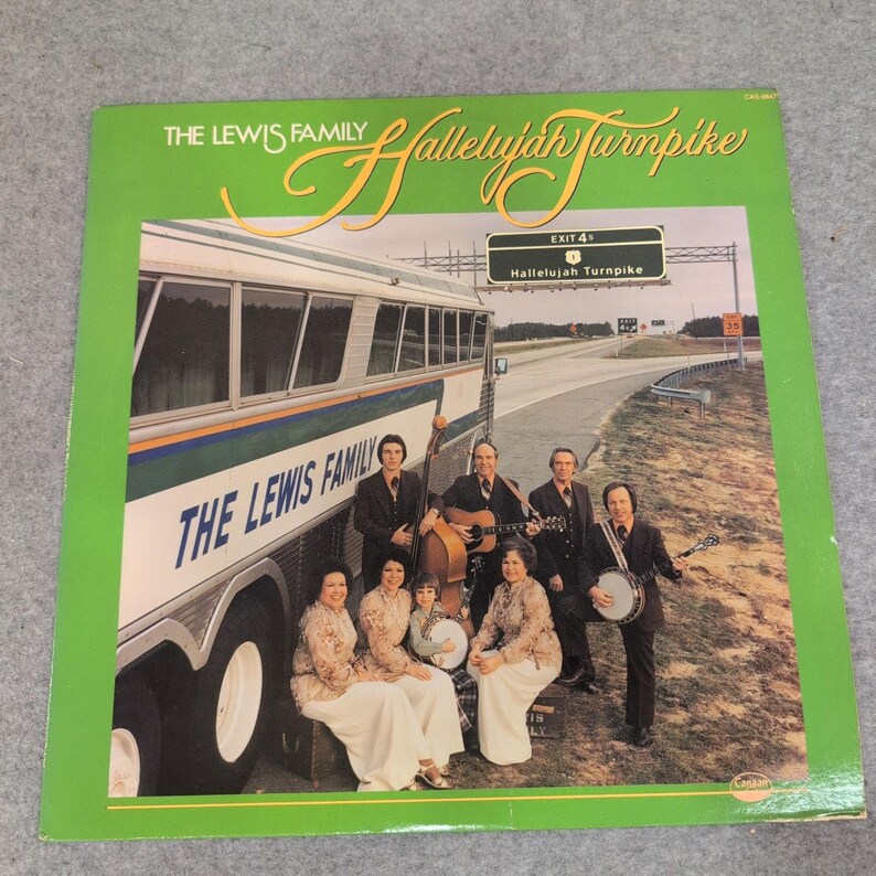 The Lewis Family Hallelujah Turnpike Vinyl LP Canaan CAS-9847 Gospel Bluegrass image 1