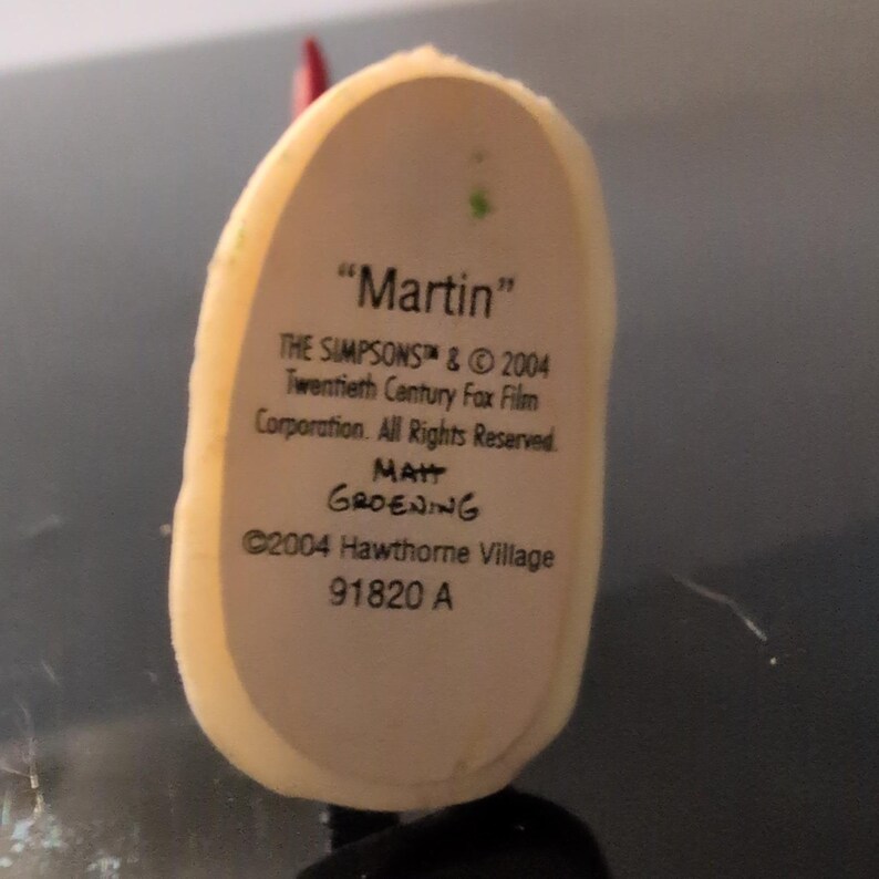 The Simpsons Hawthorne Village Martin Prince Tongue on Flagpole Figurine 2004 image 4