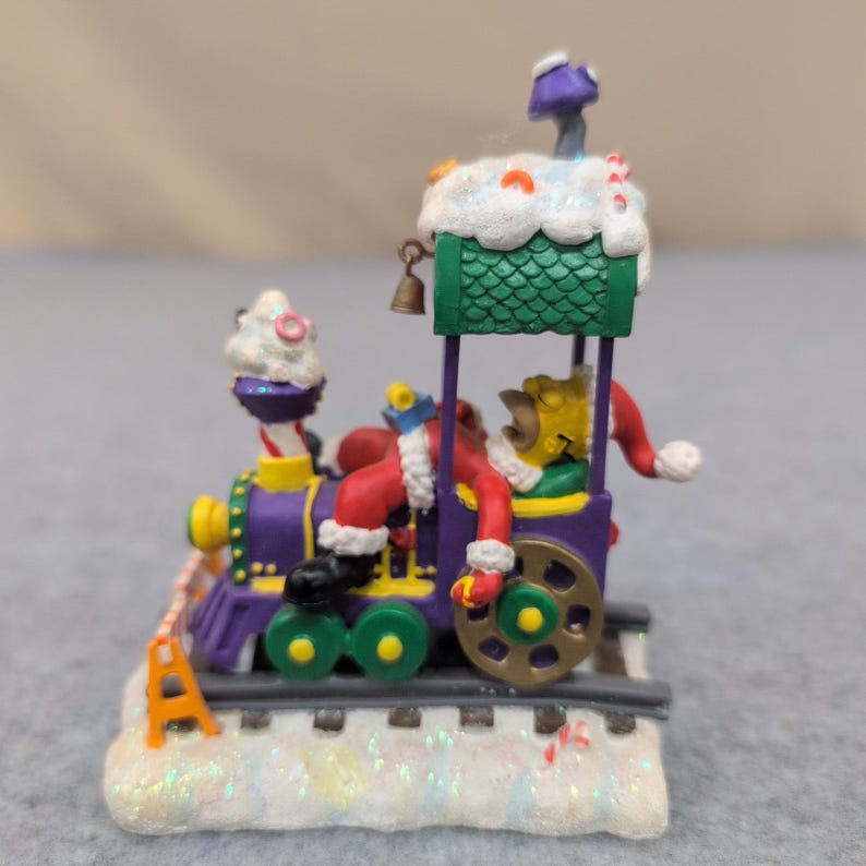 The Simpsons Christmas Express Asleep at the Wheel Homer Santa Train Figure 2003 image 1
