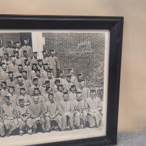 Vintage Anniston High School 1950 Class Graduation Photo Framed Lance Johnson image 4