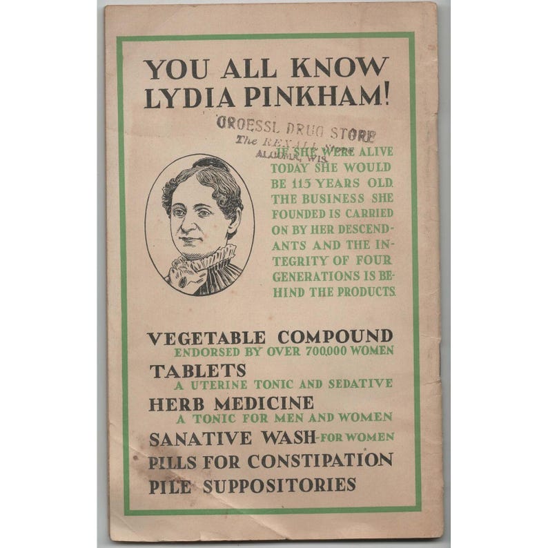 Vintage Lydia E Pinkham Favorite Recipes Booklet Medicine Advertising 1930s NRA image 2