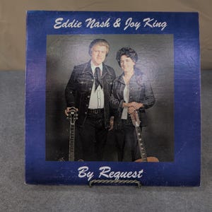 Eddie Nash & Joy King By Request Signed Vinyl LP Galaxie III NR6610-1 Country VG image 1