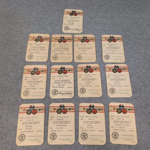 Vintage 1956-1957 Boy Scouts of America Merit Badge Zertifikate Lot von 13 BSA Bild 1