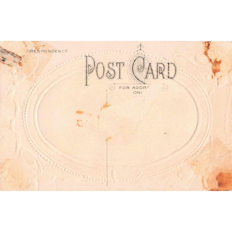 Antique Embossed Xmas Postcard Child Sledding Bells Vtg 803/2 Divided Back image 2